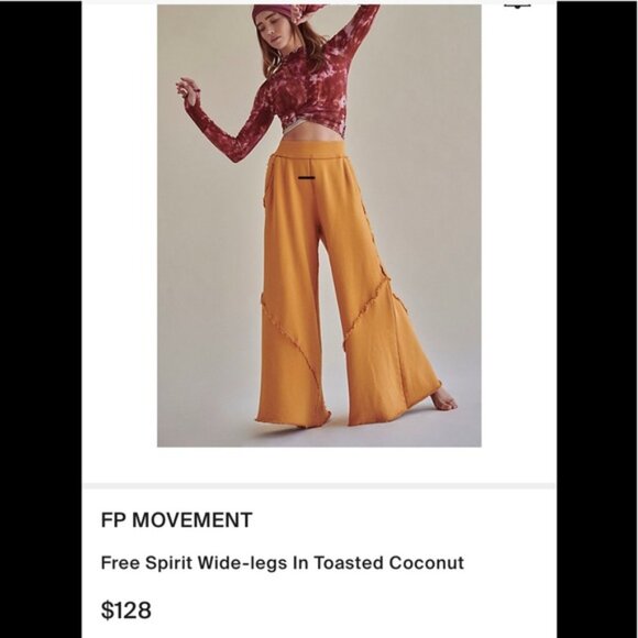 NWT Free People Movement Free Spirit Wide-Legs size Small. - Picture 2 of 16